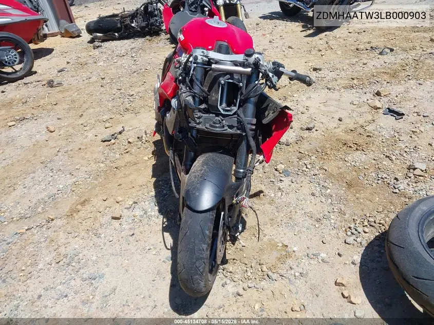 2020 Ducati Panigale V2 VIN: ZDMHAATW3LB000903 Lot: 45134708