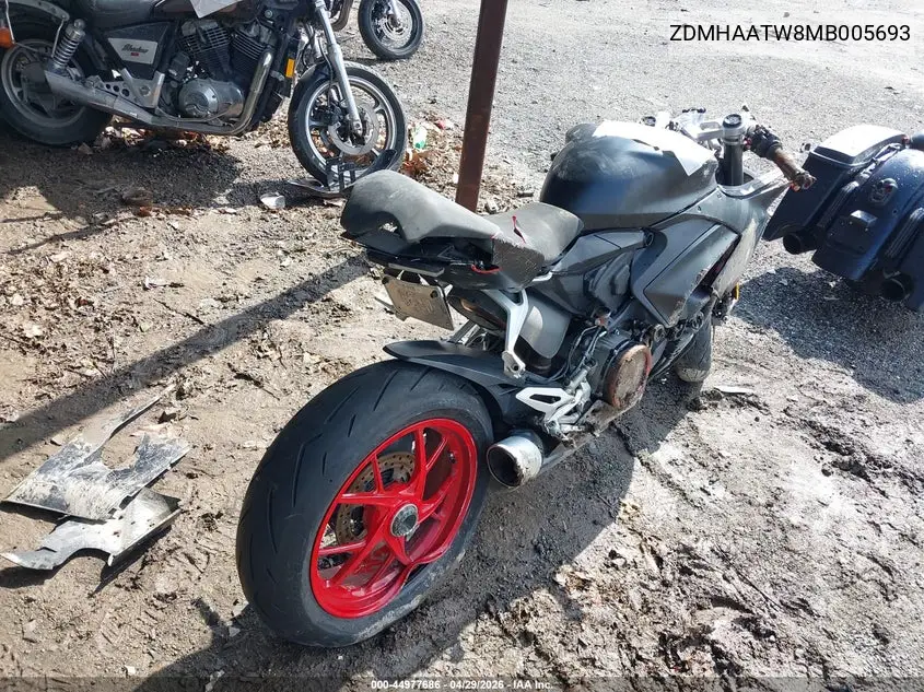 2021 Ducati Panigale V2 VIN: ZDMHAATW8MB005693 Lot: 44977686