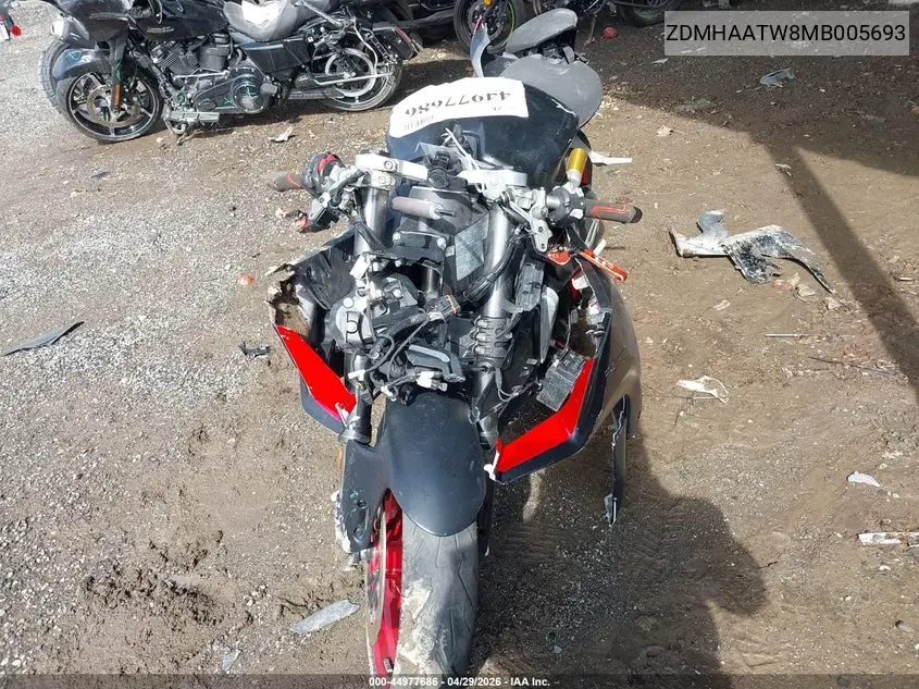 2021 Ducati Panigale V2 VIN: ZDMHAATW8MB005693 Lot: 44977686