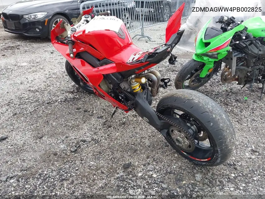 2023 Ducati Panigale V4S VIN: ZDMDAGWW4PB002825 Lot: 44983303