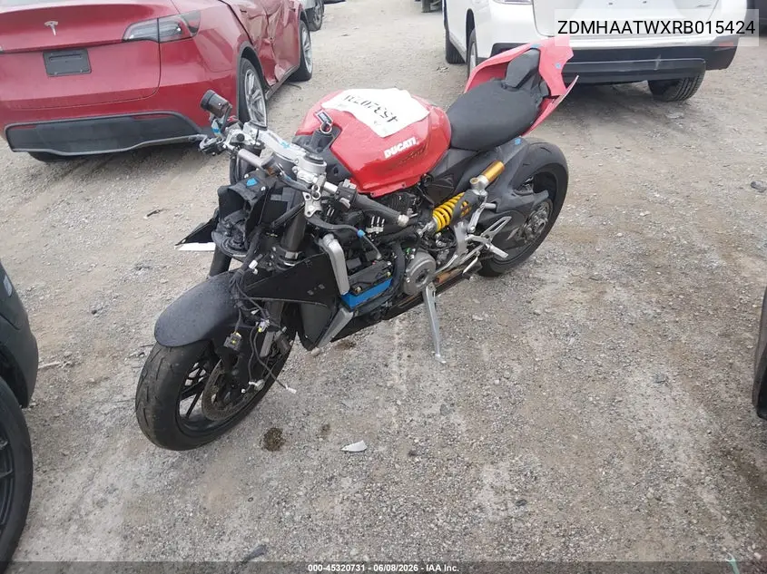 2024 Ducati Panigale V2 VIN: ZDMHAATWXRB015424 Lot: 45320731