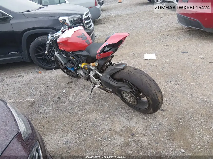 2024 Ducati Panigale V2 VIN: ZDMHAATWXRB015424 Lot: 45320731