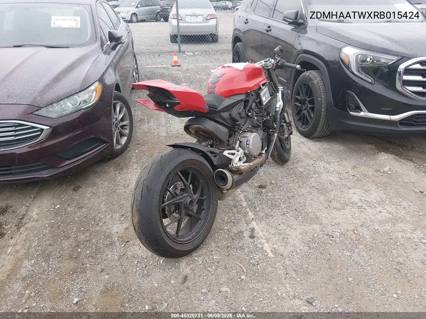 2024 Ducati Panigale V2 VIN: ZDMHAATWXRB015424 Lot: 45320731