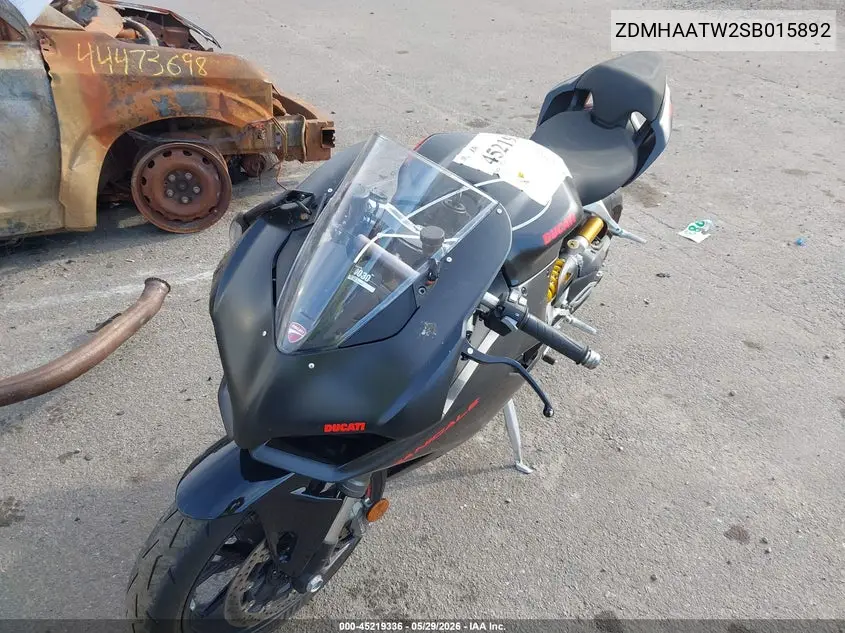 2025 Ducati Panigale V2 VIN: ZDMHAATW2SB015892 Lot: 45219336