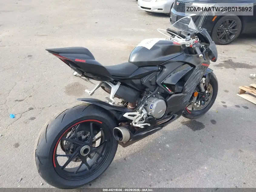 2025 Ducati Panigale V2 VIN: ZDMHAATW2SB015892 Lot: 45219336