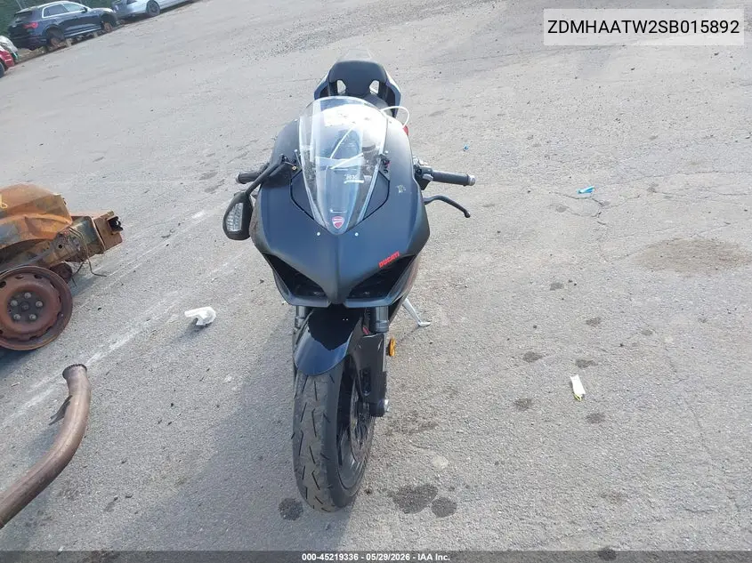 2025 Ducati Panigale V2 VIN: ZDMHAATW2SB015892 Lot: 45219336