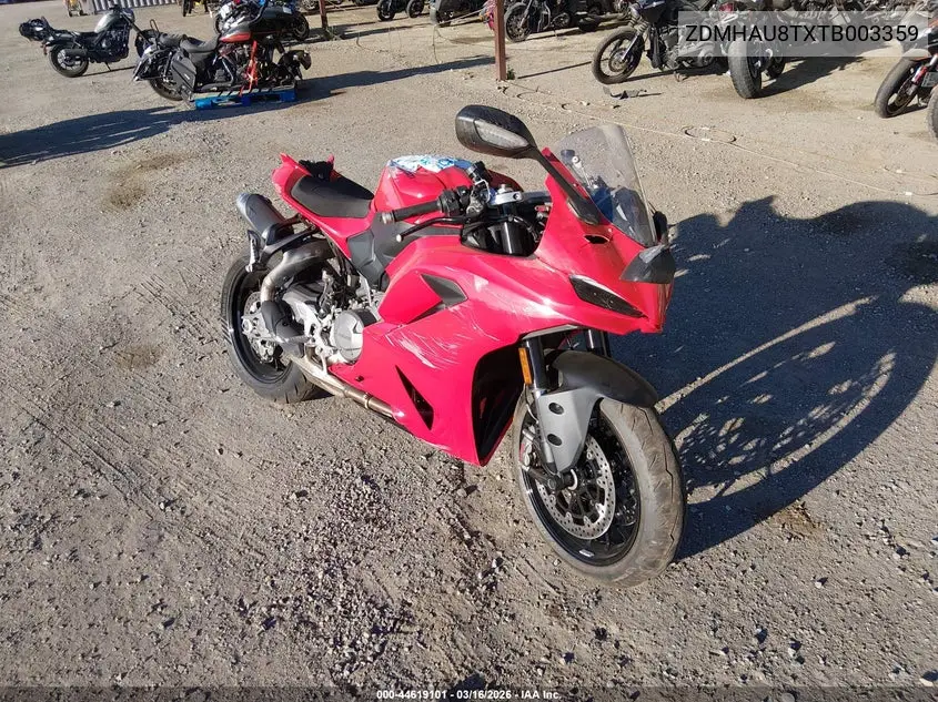 2026 Ducati Panigale V2/V2 S VIN: ZDMHAU8TXTB003359 Lot: 44619101
