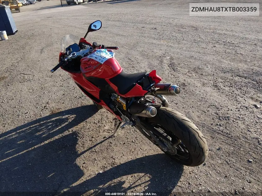 2026 Ducati Panigale V2/V2 S VIN: ZDMHAU8TXTB003359 Lot: 44619101