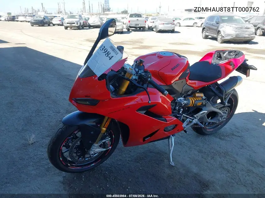 2026 Ducati Panigale V2/V2 S VIN: ZDMHAU8T8TT000762 Lot: 45503984