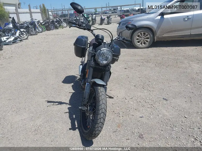 2015 Ducati Scrambler 800 VIN: ML015ANM9FT003087 Lot: 12650950