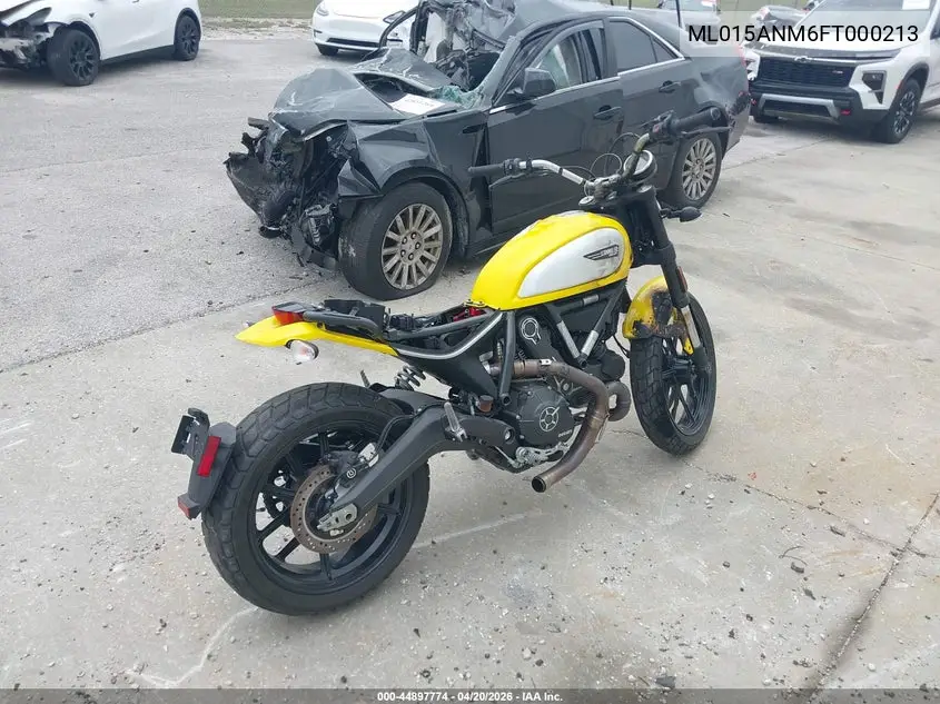 2015 Ducati Scrambler 800 VIN: ML015ANM6FT000213 Lot: 44897774