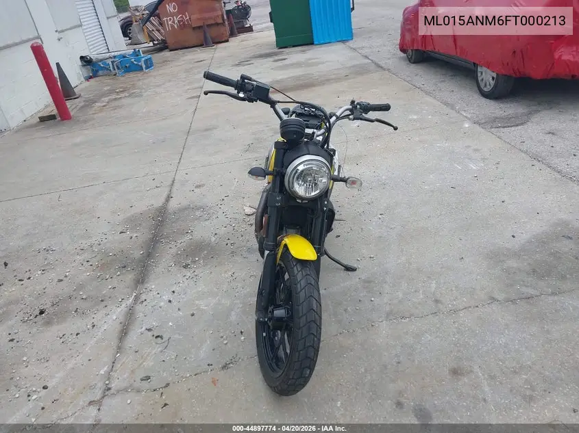 2015 Ducati Scrambler 800 VIN: ML015ANM6FT000213 Lot: 44897774