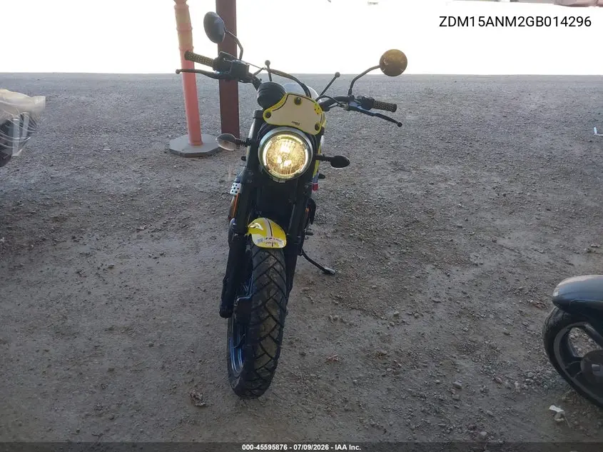 2016 Ducati Scrambler 800 VIN: ZDM15ANM2GB014296 Lot: 45595876