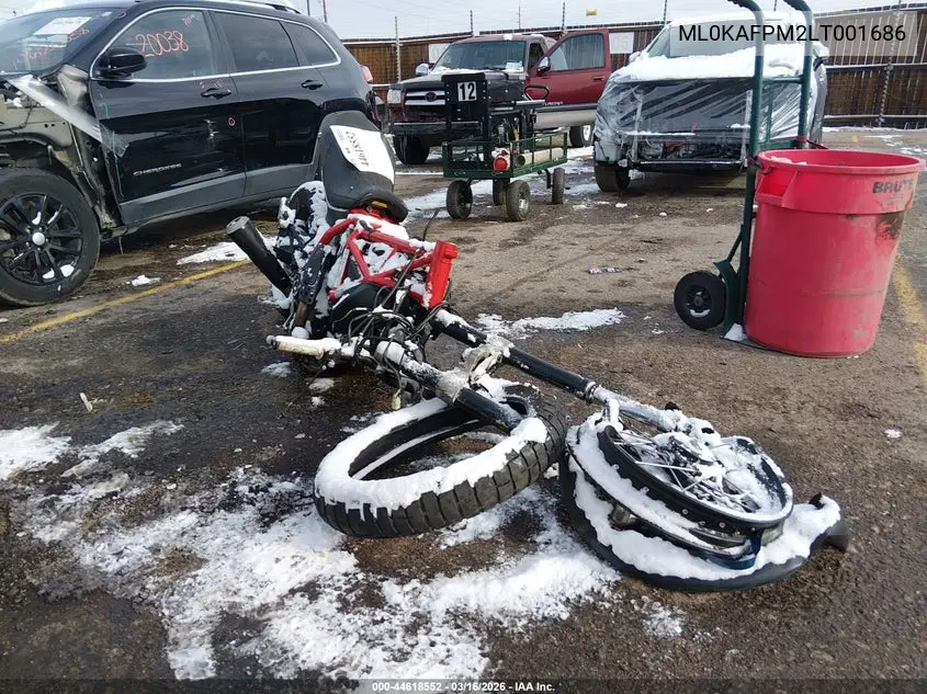 2020 Ducati Scrambler Desert Sled VIN: ML0KAFPM2LT001686 Lot: 44618552
