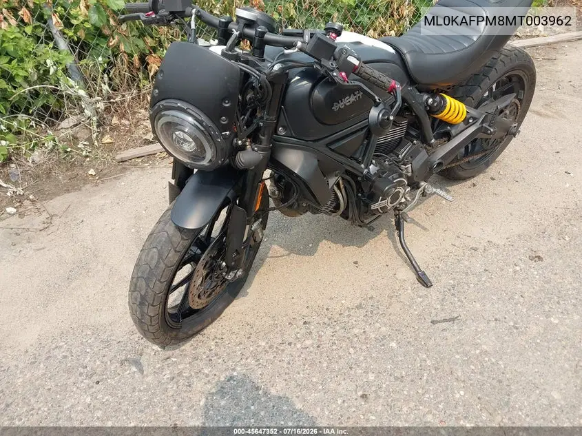 2021 Ducati Scrambler Desert Sled VIN: ML0KAFPM8MT003962 Lot: 45647352