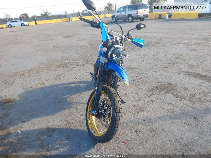 2022 Ducati Scrambler Desert Sled VIN: ML0KAFPM8NT002277 Lot: 43315622