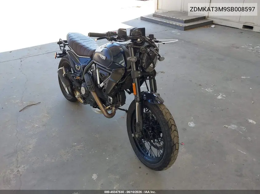 2025 Ducati Scrambler Icon VIN: ZDMKAT3M9SB008597 Lot: 45347530