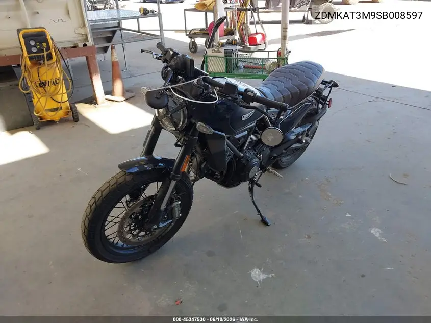 2025 Ducati Scrambler Icon VIN: ZDMKAT3M9SB008597 Lot: 45347530