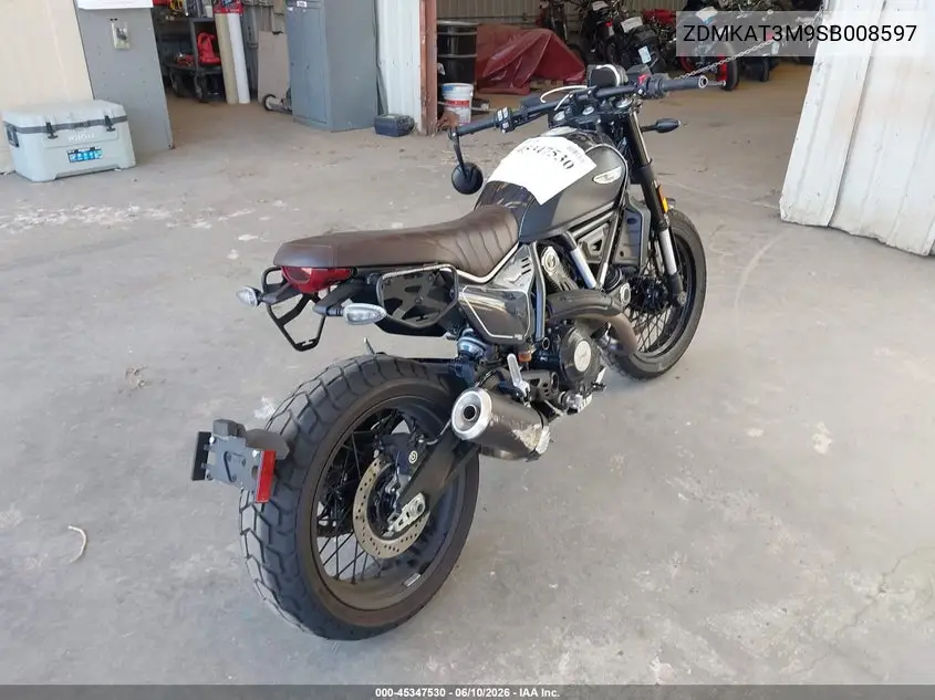 2025 Ducati Scrambler Icon VIN: ZDMKAT3M9SB008597 Lot: 45347530