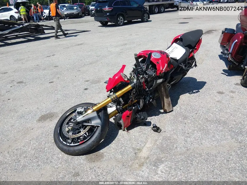 2022 Ducati Streetfighter V4/V4S VIN: ZDMFAKNW6NB007244 Lot: 45538772