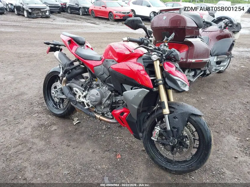 2025 Ducati Streetfighter V2/V2 S VIN: ZDMFAU8T0SB001254 Lot: 45092964