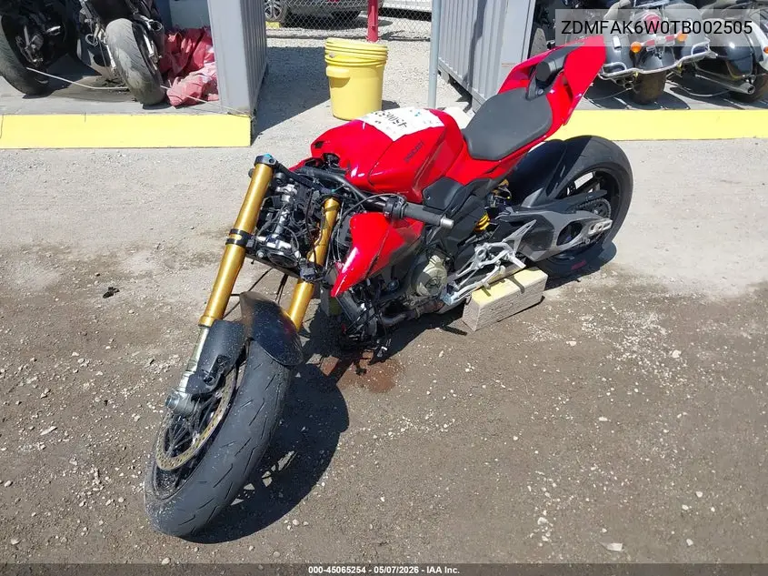 2026 Ducati Streetfighter V4/V4S VIN: ZDMFAK6W0TB002505 Lot: 45065254
