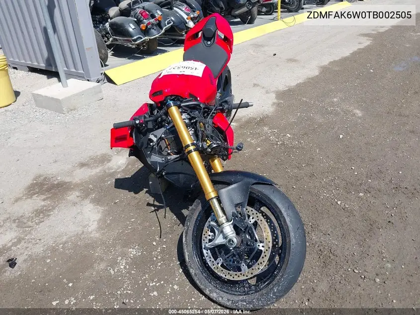 2026 Ducati Streetfighter V4/V4S VIN: ZDMFAK6W0TB002505 Lot: 45065254