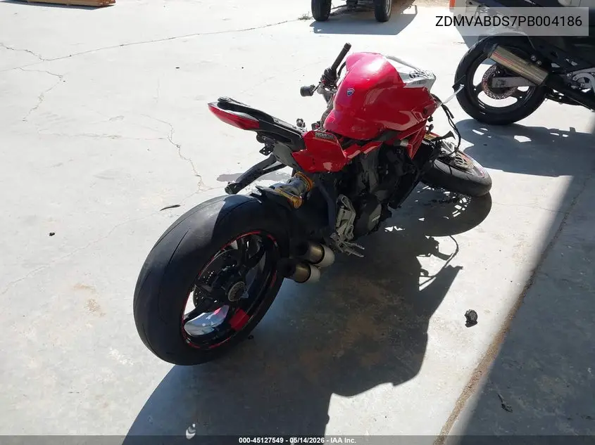 2023 Ducati Supersport VIN: ZDMVABDS7PB004186 Lot: 45127549
