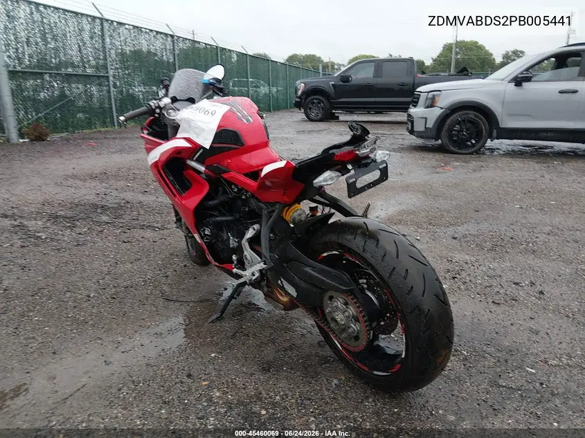2023 Ducati Supersport VIN: ZDMVABDS2PB005441 Lot: 45460069