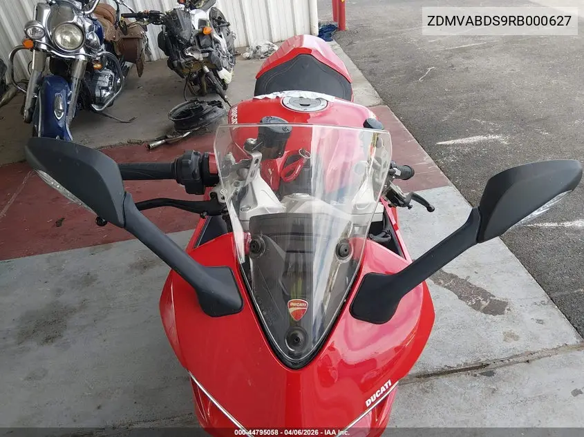 2024 Ducati Supersport VIN: ZDMVABDS9RB000627 Lot: 44795058