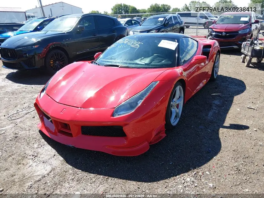 2019 Ferrari 488 Gtb VIN: ZFF79ALA3K0238413 Lot: 45361855