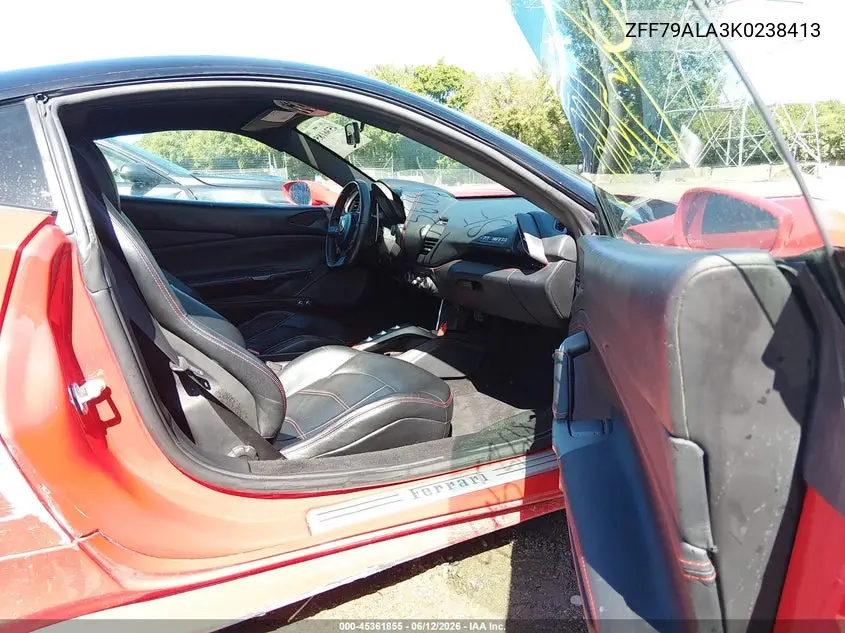 2019 Ferrari 488 Gtb VIN: ZFF79ALA3K0238413 Lot: 45361855