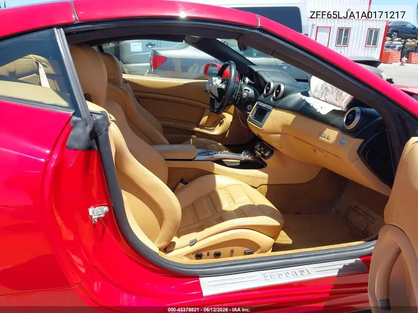 2010 Ferrari California VIN: ZFF65LJA1A0171217 Lot: 45378821