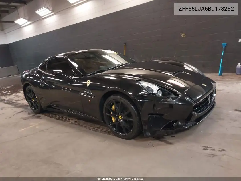 2011 Ferrari California VIN: ZFF65LJA6B0178262 Lot: 44081505