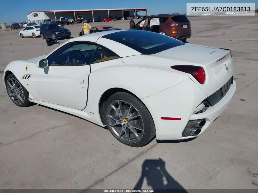 2012 Ferrari California VIN: ZFF65LJA7C0183813 Lot: 43551592