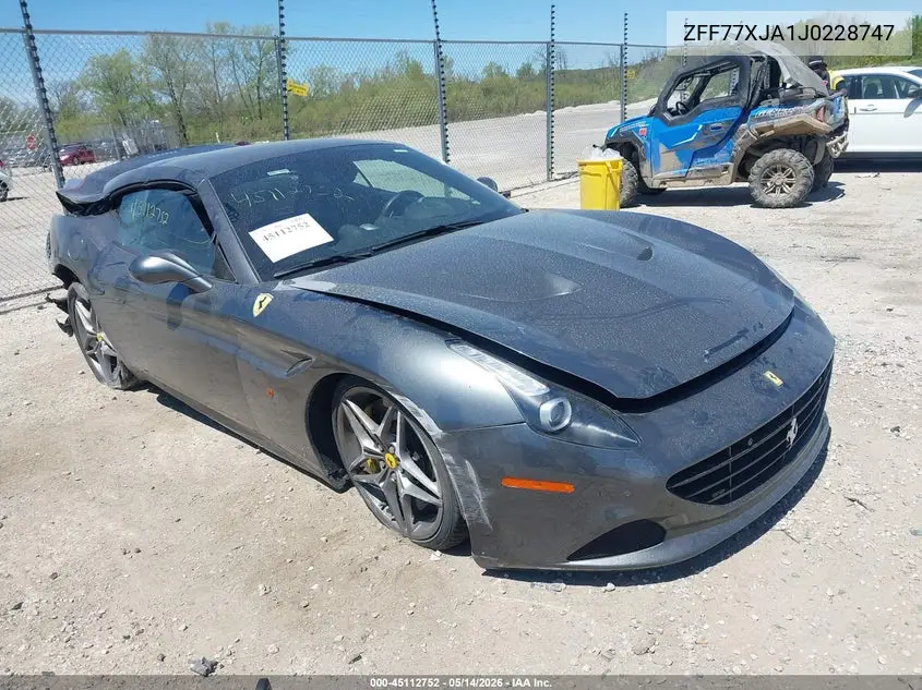 2018 Ferrari California T VIN: ZFF77XJA1J0228747 Lot: 45112752