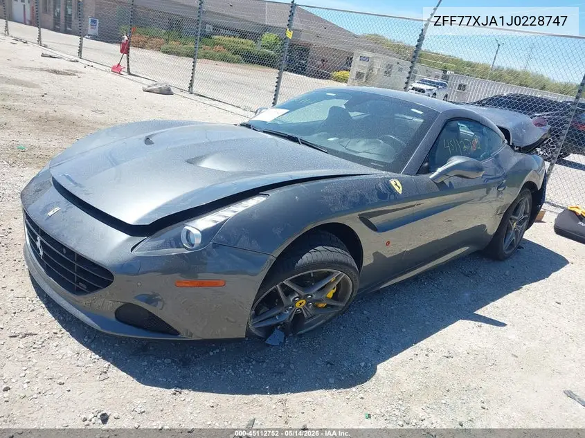 2018 Ferrari California T VIN: ZFF77XJA1J0228747 Lot: 45112752