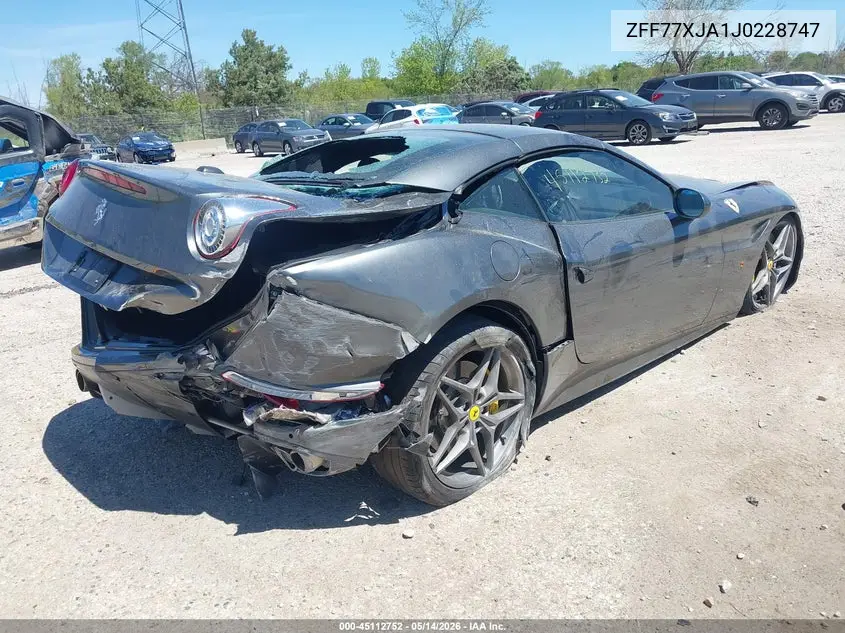 2018 Ferrari California T VIN: ZFF77XJA1J0228747 Lot: 45112752