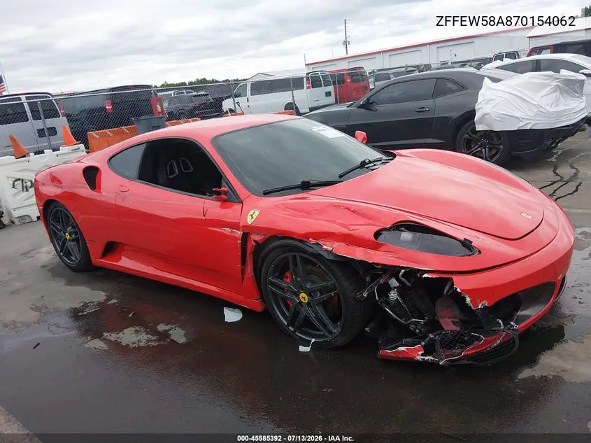 2007 Ferrari F430 Berlinetta/Berlinetta F1 VIN: ZFFEW58A870154062 Lot: 45585392
