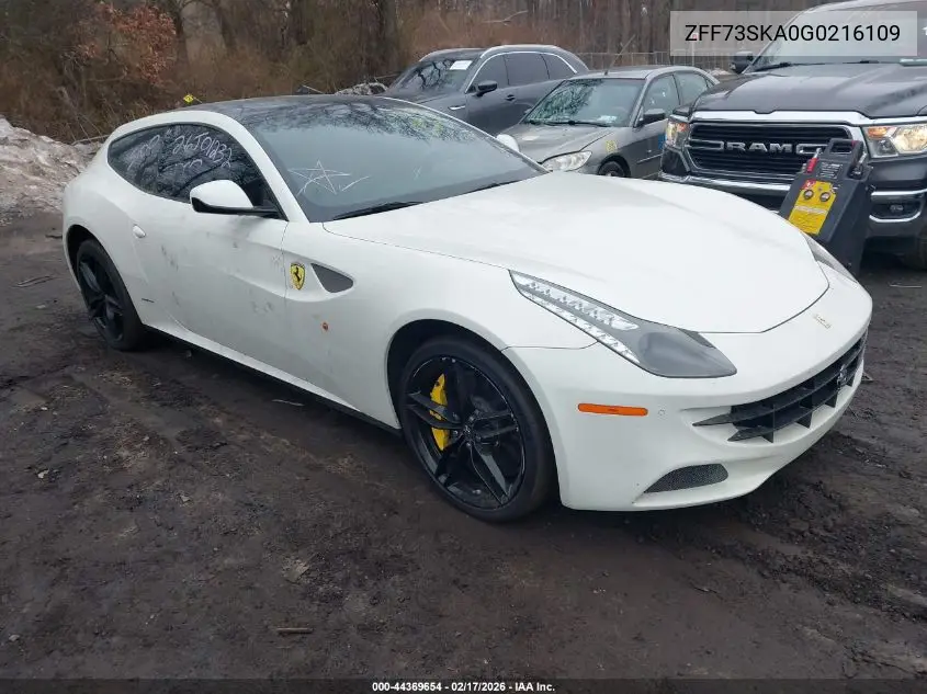 2016 Ferrari Ff VIN: ZFF73SKA0G0216109 Lot: 44369654