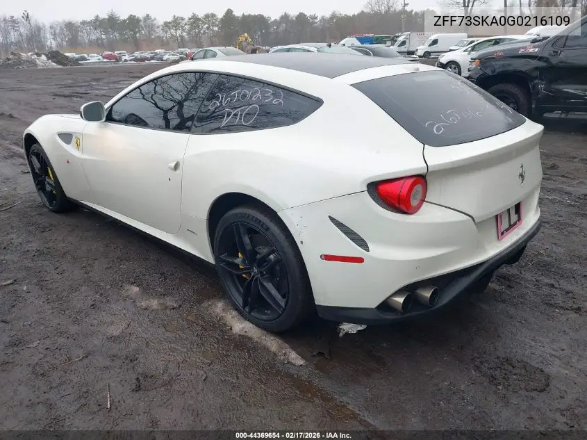 2016 Ferrari Ff VIN: ZFF73SKA0G0216109 Lot: 44369654