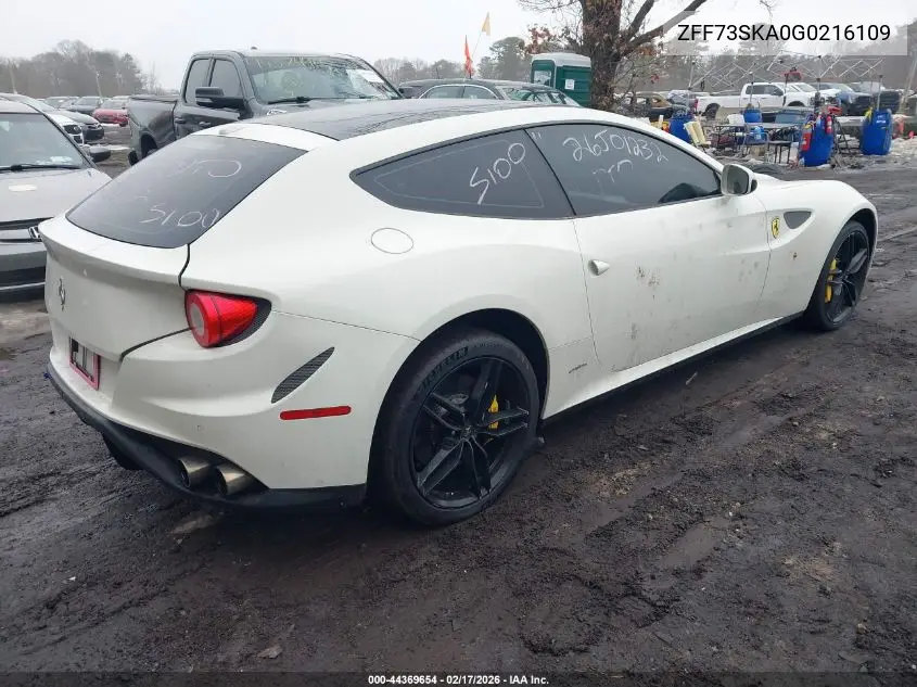 2016 Ferrari Ff VIN: ZFF73SKA0G0216109 Lot: 44369654