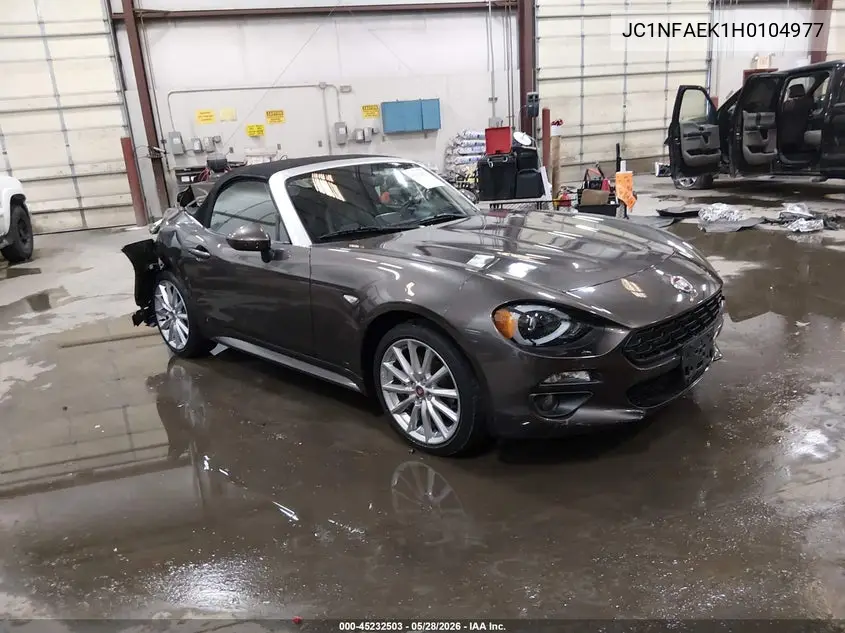 2017 Fiat 124 Spider Lusso VIN: JC1NFAEK1H0104977 Lot: 45232503