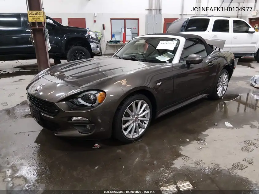 2017 Fiat 124 Spider Lusso VIN: JC1NFAEK1H0104977 Lot: 45232503