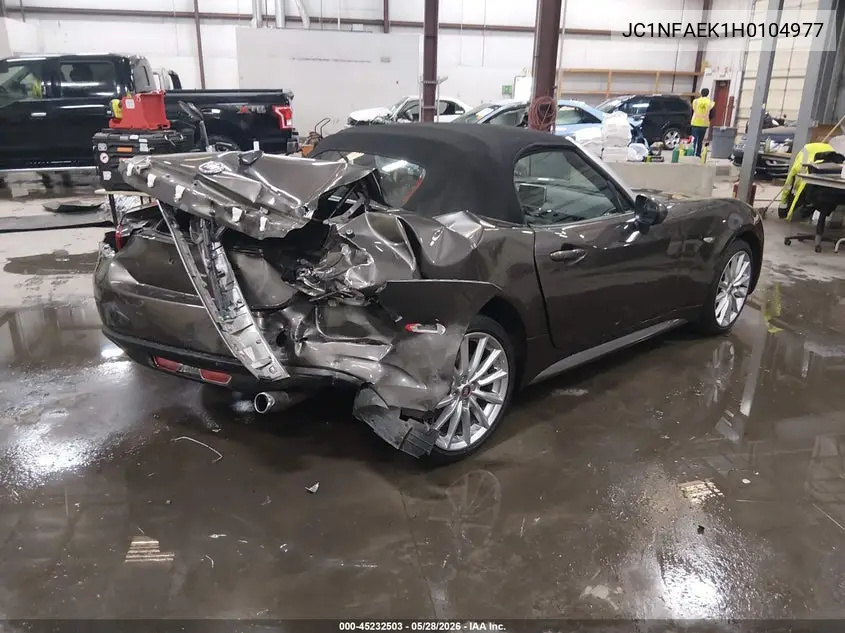 2017 Fiat 124 Spider Lusso VIN: JC1NFAEK1H0104977 Lot: 45232503