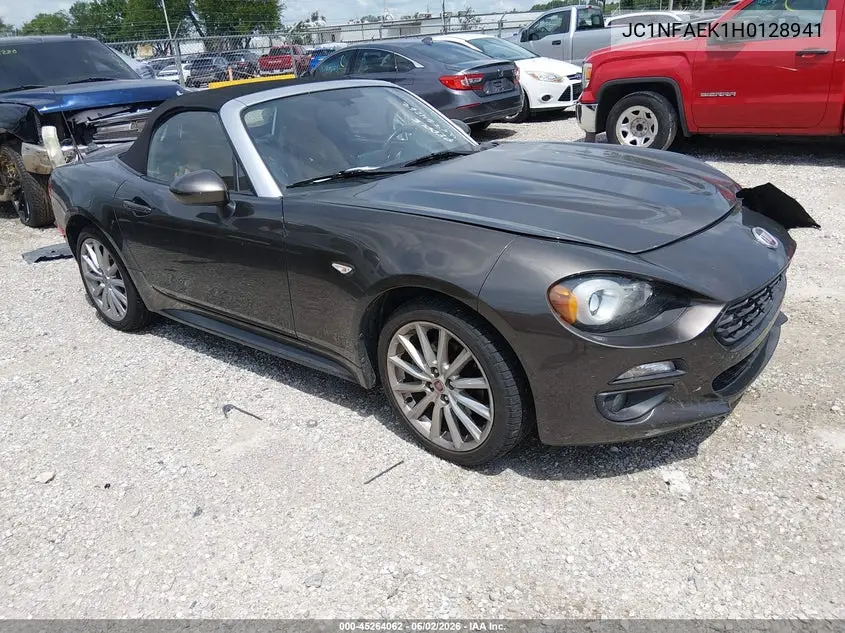 2017 Fiat 124 Spider Lusso VIN: JC1NFAEK1H0128941 Lot: 45264062