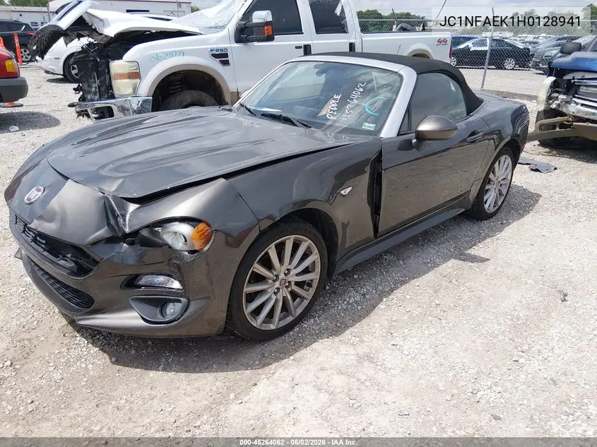 2017 Fiat 124 Spider Lusso VIN: JC1NFAEK1H0128941 Lot: 45264062