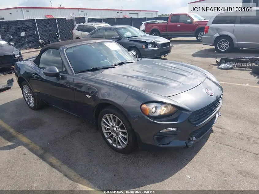 2017 Fiat 124 Spider Classica VIN: JC1NFAEK4H0103466 Lot: 45314522