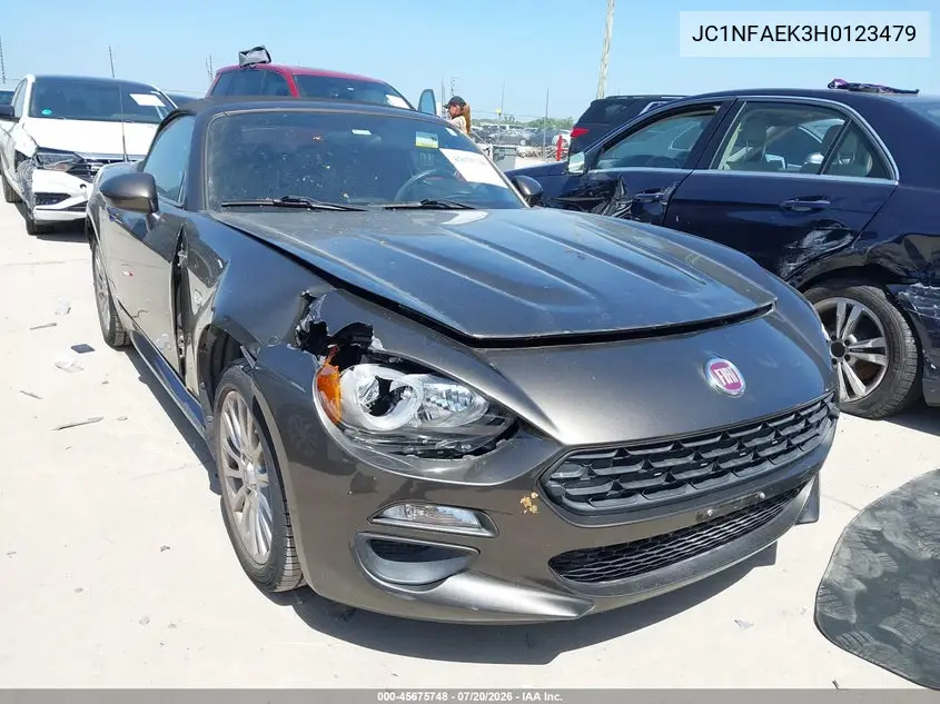 2017 Fiat 124 Spider Classica VIN: JC1NFAEK3H0123479 Lot: 45675748