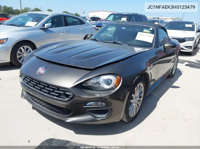 2017 Fiat 124 Spider Classica VIN: JC1NFAEK3H0123479 Lot: 45675748